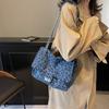 Korean leopard print fashion tote bag new chain underarm shoulder bag large capacity popular messenger bag