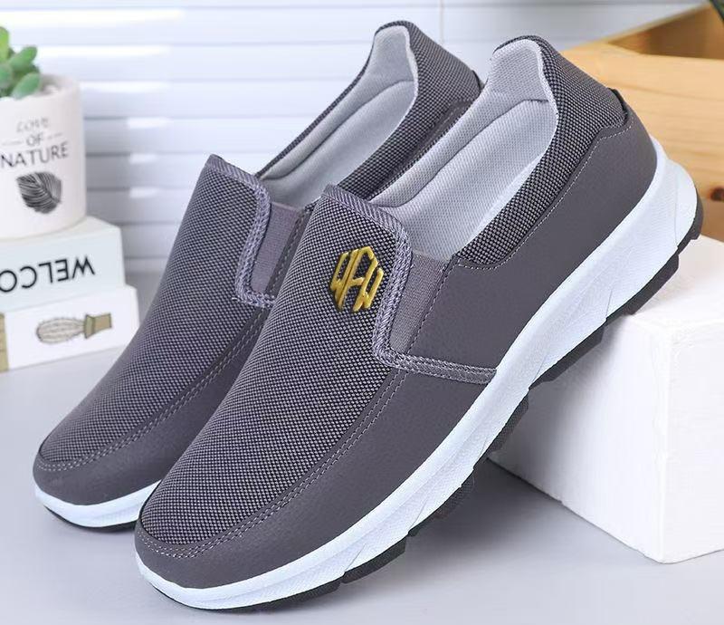 Cloth men's casual single shoes board shoes breathable soft sole work shoes canvas shoes