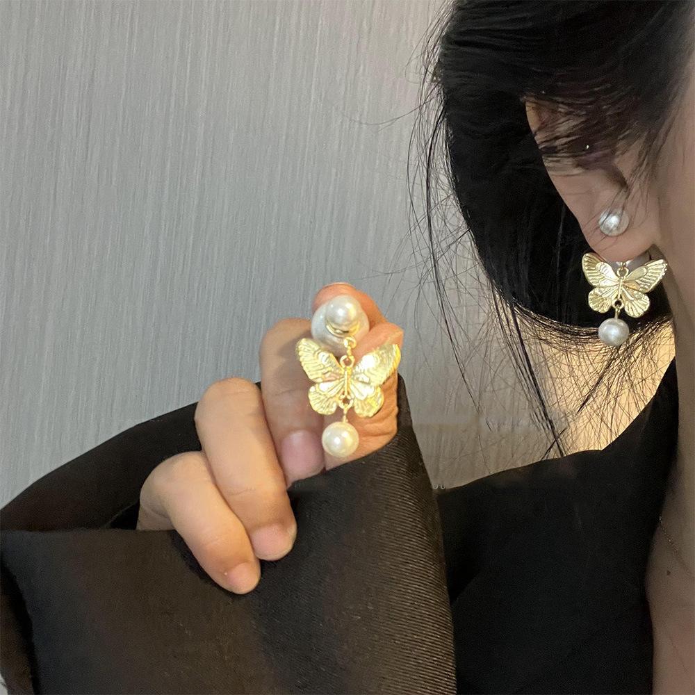 

Жемчужные серьги-капли квадратные геометрические французская легкая роскошь высококлассные серьги-пусеты нишевые модные темпераментные серьги женские