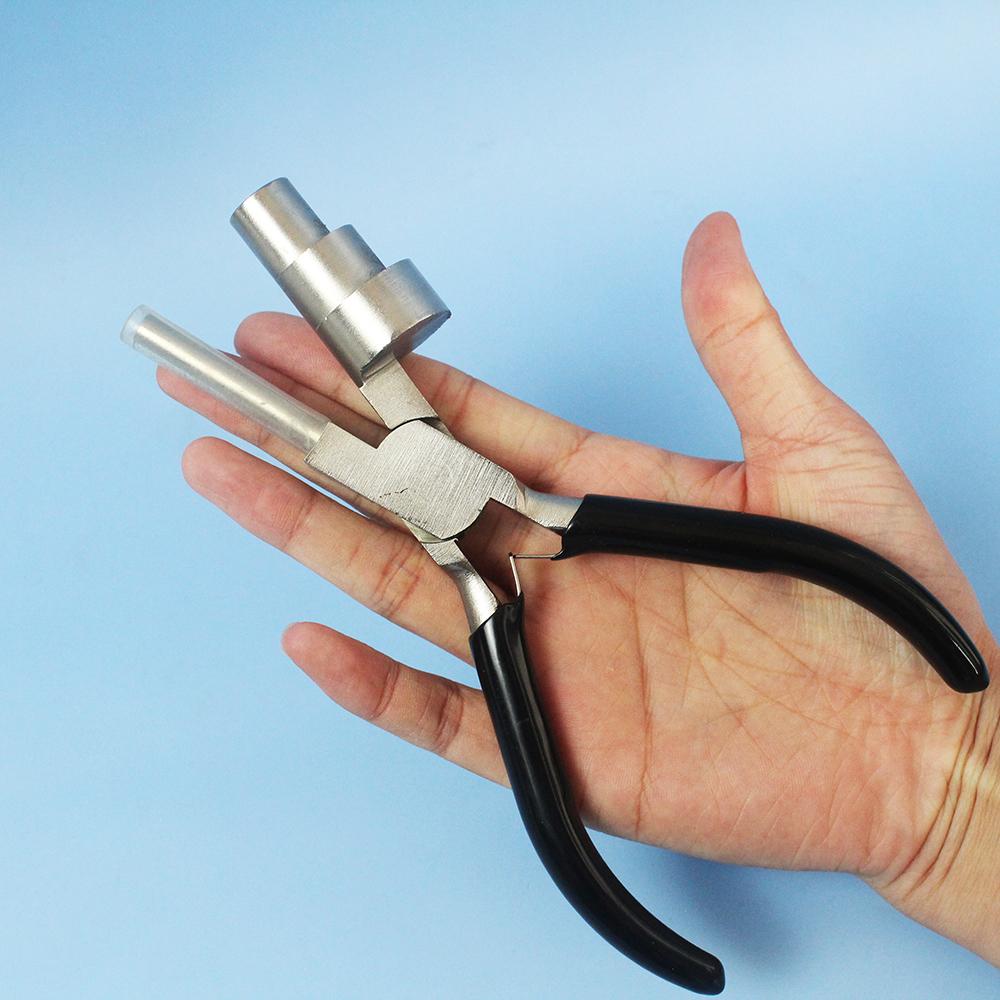 Professional Wire Bending Pliers - 3 Sizes (13/17/22mm) Stainless Steel Jewelry Tool for Looping Wrapping And Bail Making