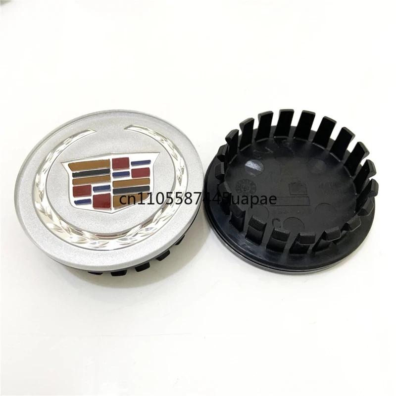 67mm 4pcs Car Wheel Center Hub Caps Cover Emblem for Cadillac Escalade CTS CT5 XT5 XTS XLR BLS SLS STS ATS Auto Tire Accessories