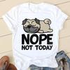 Sweet Love Pug Streetwear White Fashion Women T-Shirts Harajuku Kawaii Clothes Short Sleeve Summer Tee Casual Female Tops O-Neck