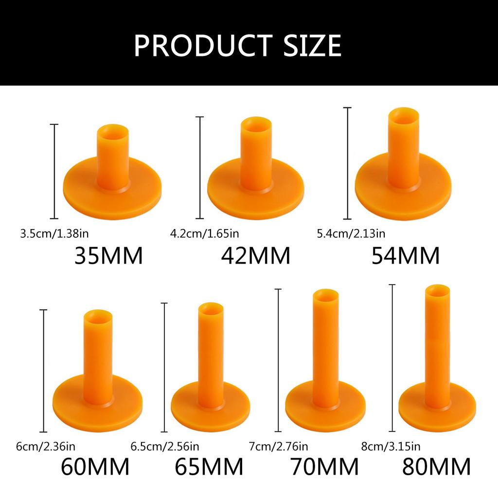 10Pcs Golfing Rubber Tees for Driving Ranges Practice Mat Easy to Carry Golfing Tees Holder for Beginner Professional