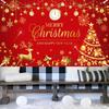 Merry Christmas  New Year banner  Christmas red and gold flag  Happy New Year background  party decoration