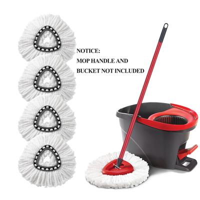 Wischkopf Tuch Ersatz Mikrofaser Wischmopp Nachfüllungen Schleuderwischer Wischtuch Ersatzkopf für Vileda/O-cedar Ersatz Wischmoppköpfe