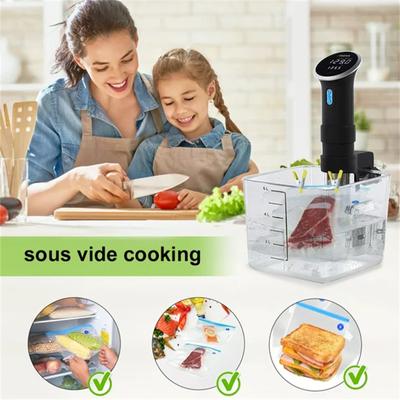 Reusable Sous  Vide Bags Kit BPA-free Food Vacuum Sealed Bags Sealing Storage Bags