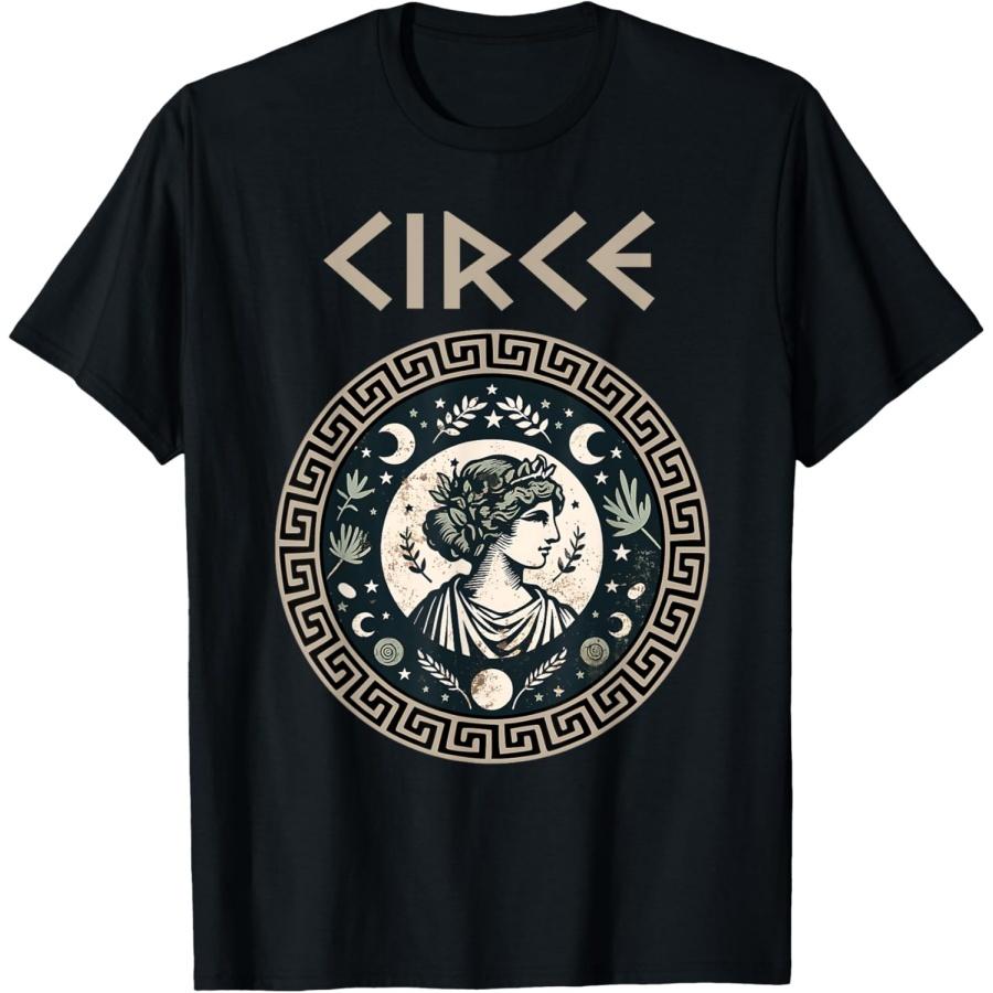 Agema Apparel Цирцея Греческая Богиня и Чародейка Греческая Мифология Футболка, Маленький, Черный S