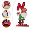 Classical Wooden Gingerbreads Man Rudolph Reindeers Christmas Figurines Paint Safe Family Friendly Decors