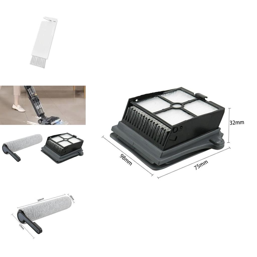Für Tineco Floor One S7 Pro Ersatzbürsten- und Filterset für die Heimreinigung