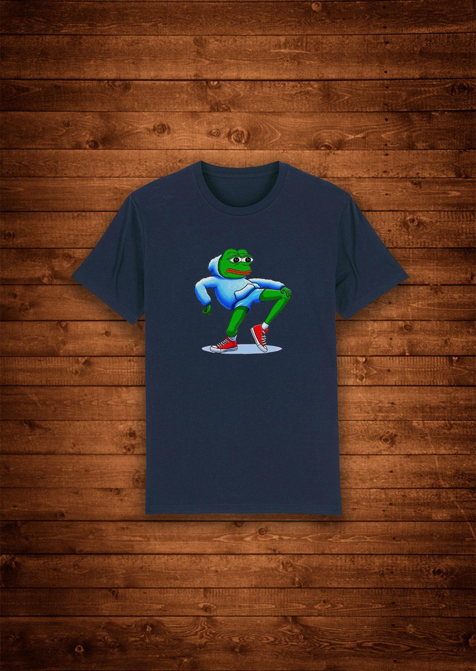 Dancing Pepe The Frog Meme / T shirt Unique Design Street Wear Art Urban Graphic Tees Top S