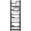 Refrigerant Tank Rack, with 2 x 30lbs and Other 3 Small Bottle Tanks, Cylinder Tank Rack 12.79x12.99x47.12 in, Refrigerant Cylinder Rack and Holders