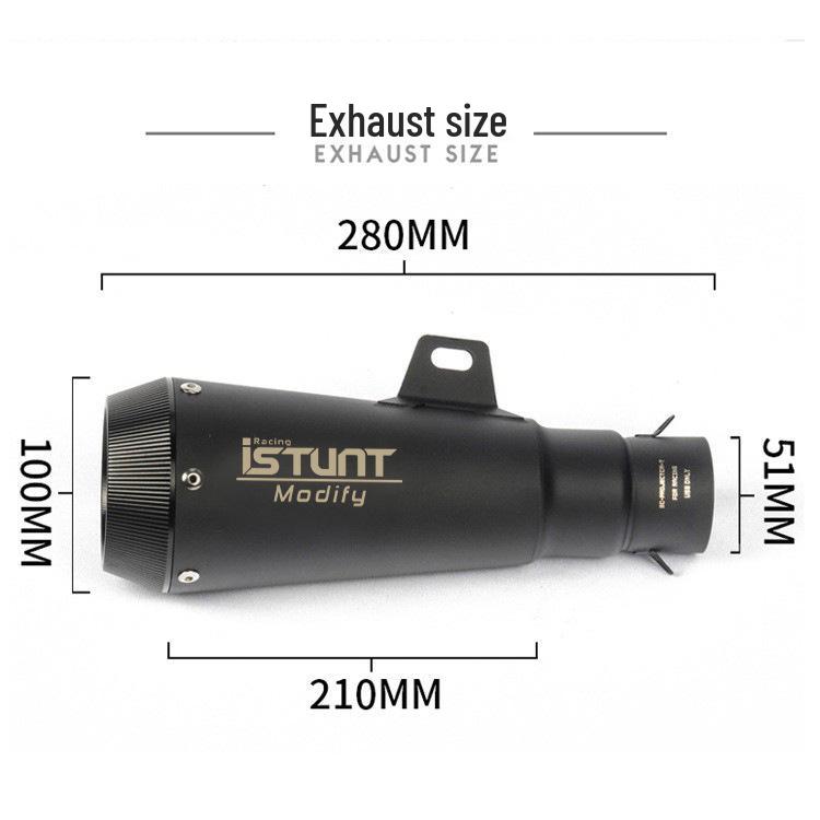 Enhanced Exhaust Pipe for ZX6R Sai 600, Kymco 450RR, GSX/DL250, CBR/NX400R