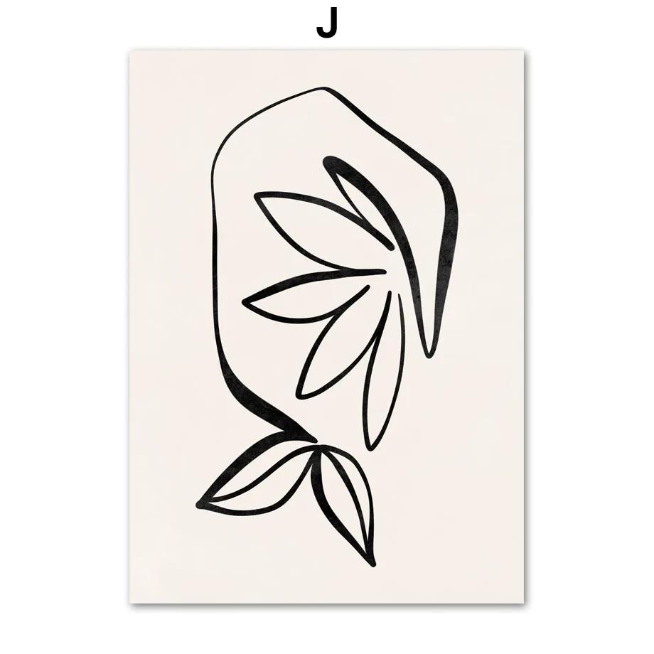 Abstract Pajama Girl Line Wall Art, Matisse Canvas Paintings, Nude Woman Nordic Posters, Print Wall Pictures, Living Room, Home