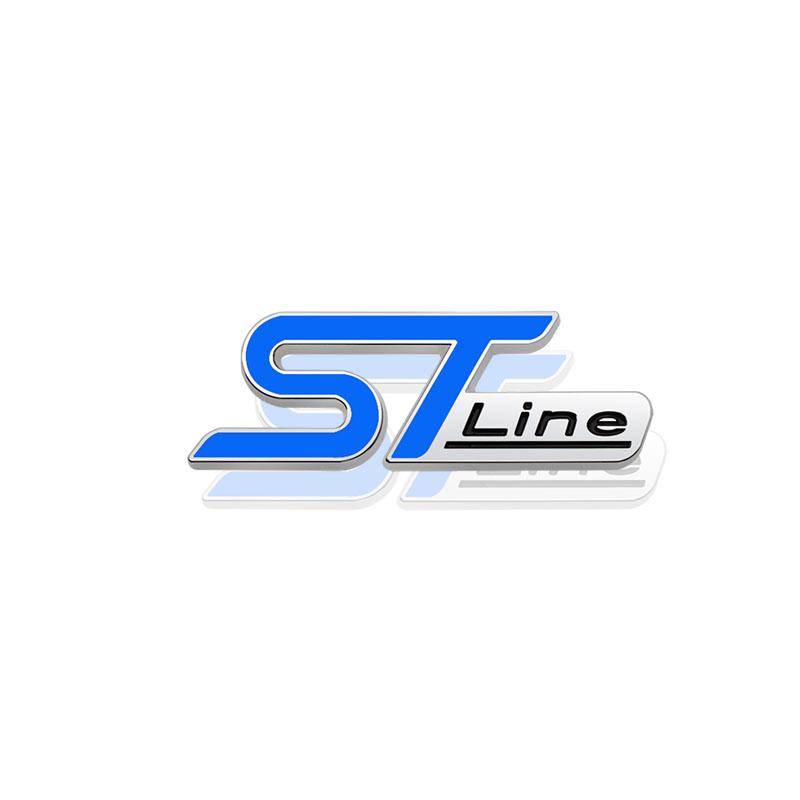 3D ST LINE Grille Emblem METAL Rear Trunk Car Badge sticker For Ford Focus x 2 3 FIESTA Kuga ESCAPE Vignale Mondeo EcoBoost
