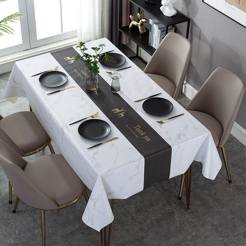 Moderne Donkere Serie Bedrukking Waterdichte Tafel Tafelkleed Bruiloftsdecoratie Rechthoekige Salontafels Hoes Picknickkleed