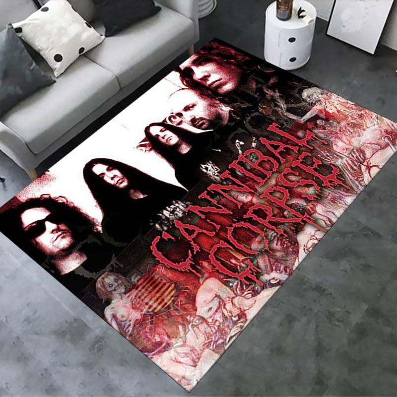 Cannibal Corpse Carpet Rug for Living Room Bedroom Home Sofa Decoration,Kids play Non-slip Floor Mat