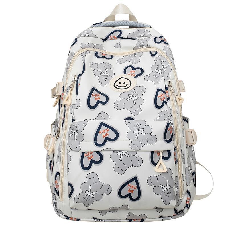Schoolbag Schoolbag for Female Junior High School Students Large Capacity Middle School Students Graffiti Girl Backpack for College Students