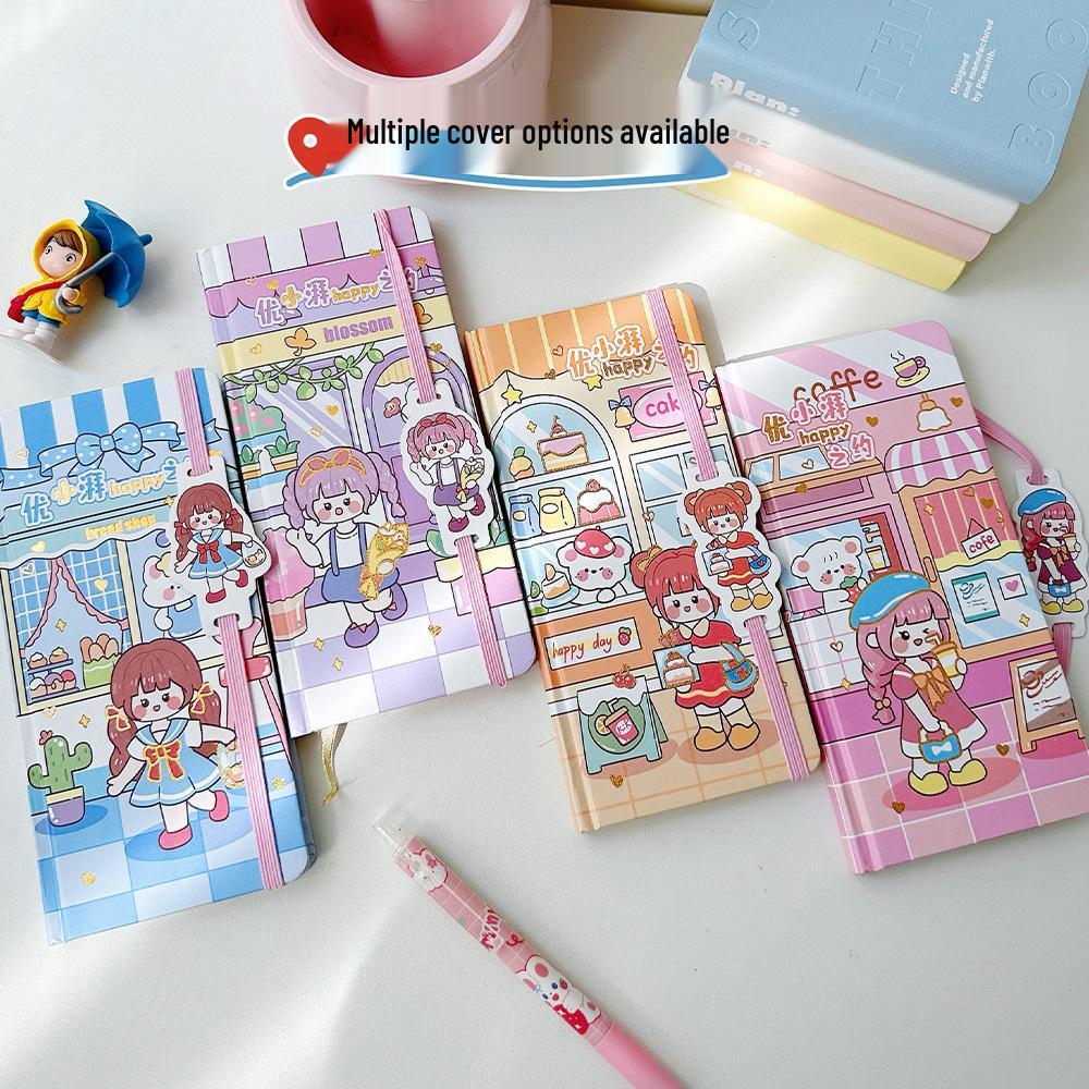 Cute Creative A6 Grid Notebook - Small, High-Value Banded Diary