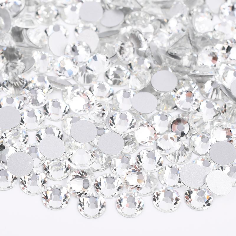 100 Gross Glass Non Hotfix Rhinestones Bulk Package Flat Back AB Rhinestone for Craft Decoration ss6 100gross 14400pcs