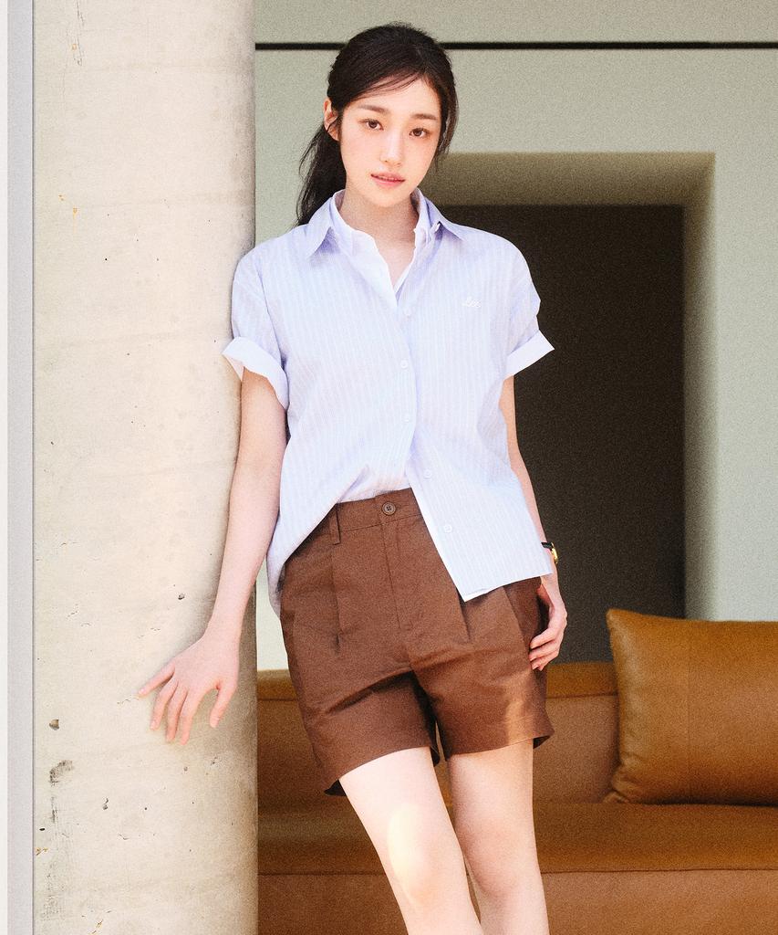 LEE Women'S Basic Cotton Shorts Brown