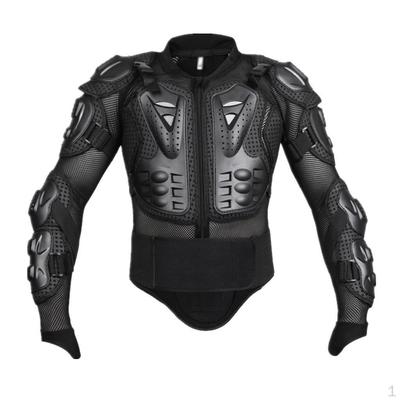 Men's MTB Jacket Motorcycle Full Body Ptotection Motocross ATV Motorbike - Black