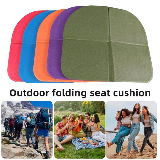 Folding Seat Cushion Portable Waterproof Sitting Mat Lightweight Outdoor Travel Camping Hiking Backpacking Fishing Chair Stadium Seat Pad