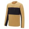 Hiking Walking Outdoor Series Warm Casual Crew Neck Long Sleeve T-Shirt Men Tops Caramel 14312139-0026