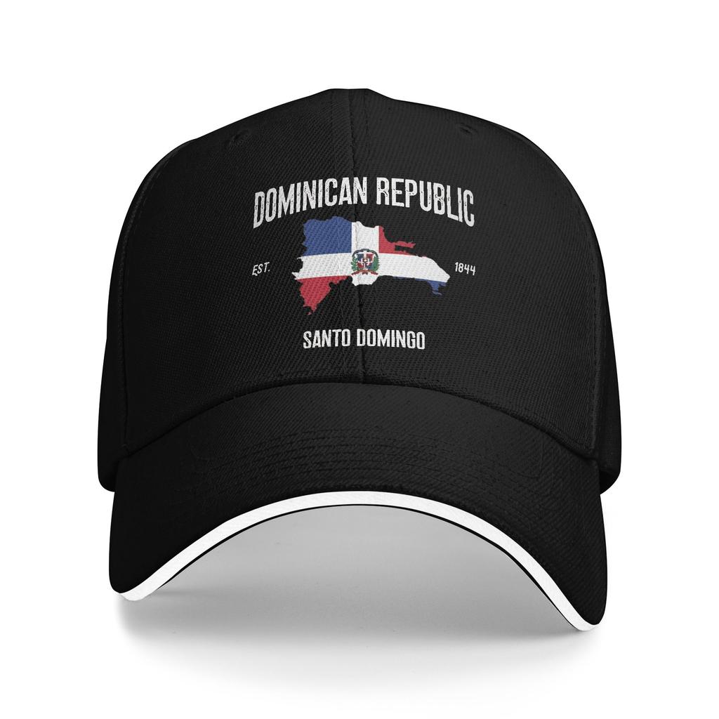 Fashion DR Dominican Republic Golf Hat for Unisex Women Headwear Formal Golf Adjustable Sun Hats