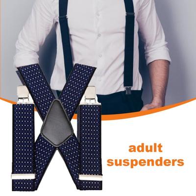 Accessories Adjustable Thick Elastic Strong Retro Heavy Duty Pants Trouser Suspender Men