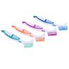 1Pc Denture Teeth Brush Easy Grip Handle Double Sided Toothbrushes Colour Random