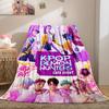K-Pop Hot Group HUNTR/X & SajaBoys Fleecedecke Niedlich Anime Super Warm Qualität für Reise Büro Zuhause Couch Fans Must-Have Geschenk