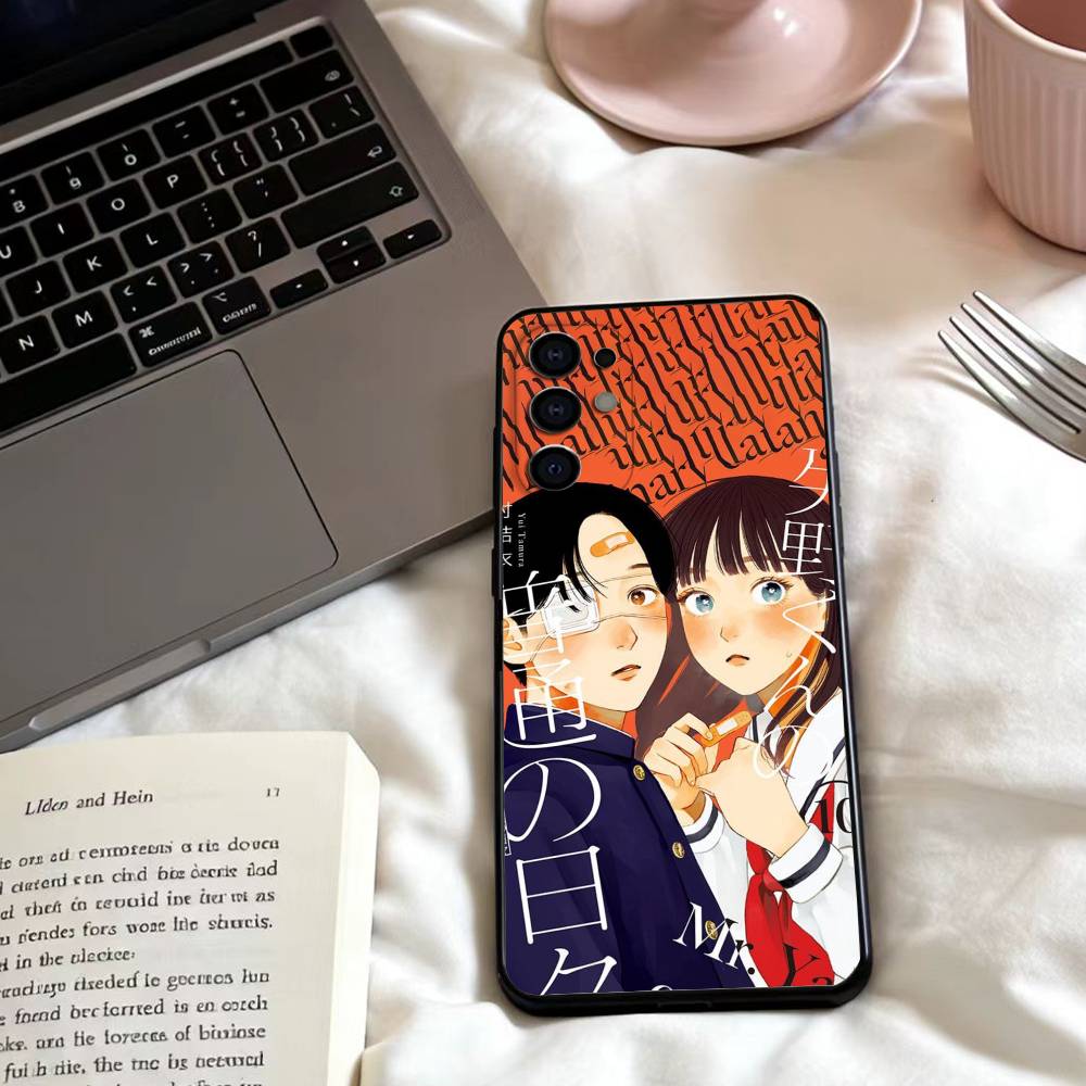 Чехол для телефона «Обычные дни Яно-куна» для Samsung S25,24,23,22,30,21,10,9,Ultra,Plus,Lite,FE,4,5 G Мягкий черный чехол Samsung S24Plus