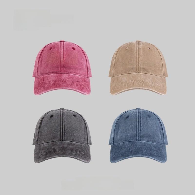 Classic Cotton Baseball Cap With Curved Brim And Embroidered Alphabet For All Seasons Sun Protection