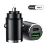 Mini 200W PD QC Pull Ring Fast Charging Car Charger USB C Car Phone Charger Adapter For iPhone 13 12 Xiaomi Samsung Huawei