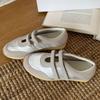 New Women's 2025 Genuine Leather Velcro Trainers: Thick Sole, Breathable, Versatile, In-Stock Casual Shoes