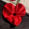 Oversized Satin Heart Shape Hair Band For Elegant Ponytail Holder And Bun Hairstyles Hair Scrunchies for Autumn Winter