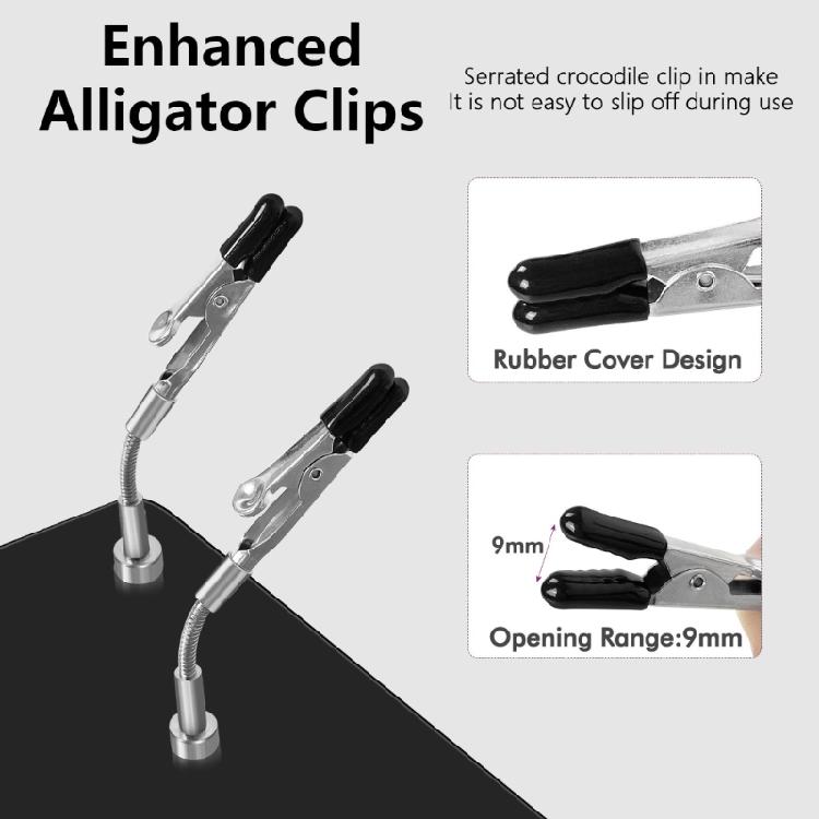 2/4Pcs Magnetic Helping Hands Soldering Aid with Flexible Gooseneck Metal Arms Third Hand for Automobile Electronics