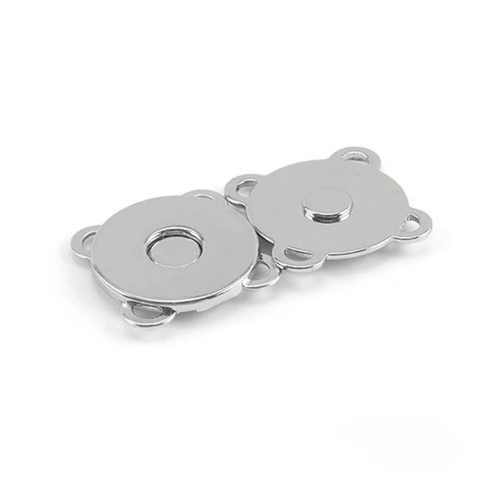 14MM 100pcs Magnetic Button Snap Fasteners - Heavy-Duty Magnetic Closure Buckles with Strong Magnetic Force Crafts DIY Wallet