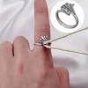 Adjustable Knitting Loop Crochet Loop Rings with Stiching Marker Open Finger Holder Rings for Faster Knitting Yarn Guide