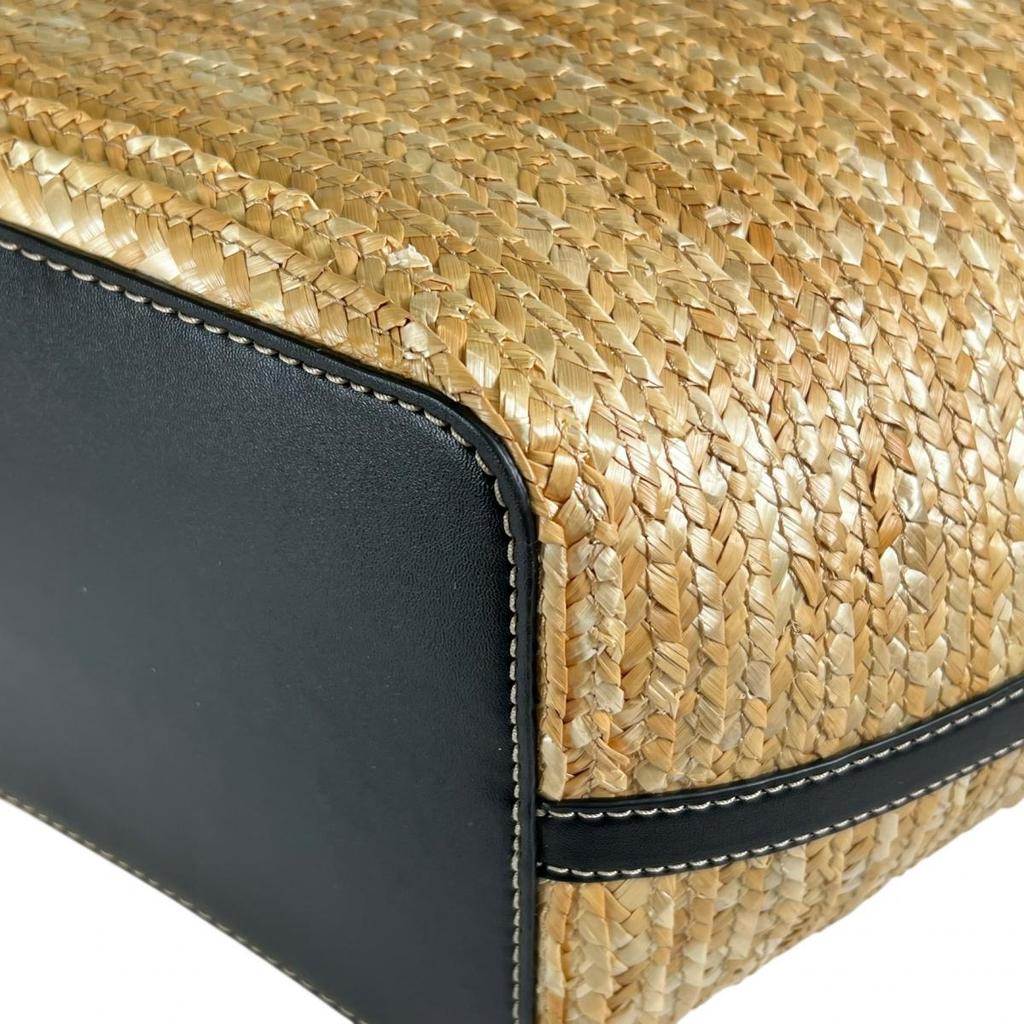 Michael Kors Kimber Large capacity Handbag canvas Ivoryx black Women 35T2G7KT71 Used