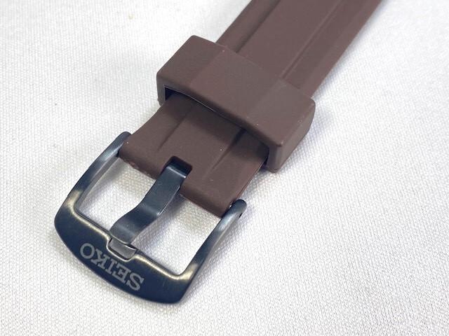 R00H014M0 SEIKO Prospex 22mm Rubber Band Brown for Via SBDL022/ V175-0CA0 (Ships Nekoposu)
