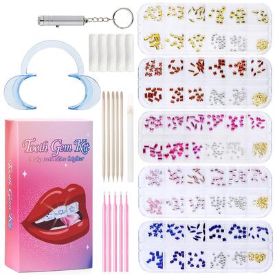 Hot-Selling 12-Vaks Tandboor Set, Platbodem Liefde Paardenoog Vlinder, Een Verscheidenheid Aan Mooie Tand- En Tandlintgereedschapssets