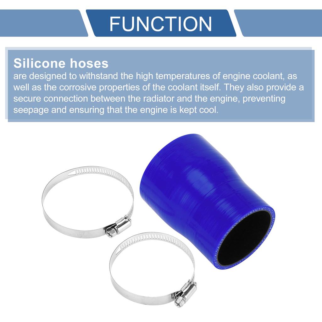 X AUTOHAUX Silicone Hose, Silicone Tube, Intercooler, Turbo, Intake Pipe, 4 Layer Reinforced -Resistant