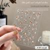 2025 Autumn/Winter Retro Gold Foil Nail Art Stickers: Embossed Floral Branches & Jade Leaves Accessories