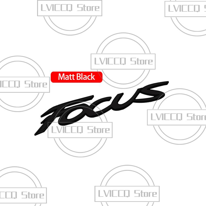 LLC3 For Ford Focus Car Emblem 3D Metal Hybrid ST Line MK2 MK3 MK4 Logo Body Decals Sticker Rear Tail Trunk Boot Letter Badge Styling