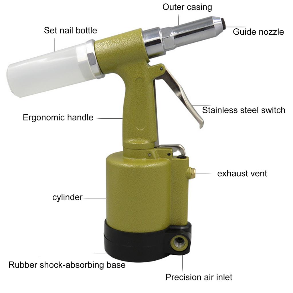 Buy Hydraulic 3-claw Aluminum Rivet Pneumatic Riveter Hand Riveting ...