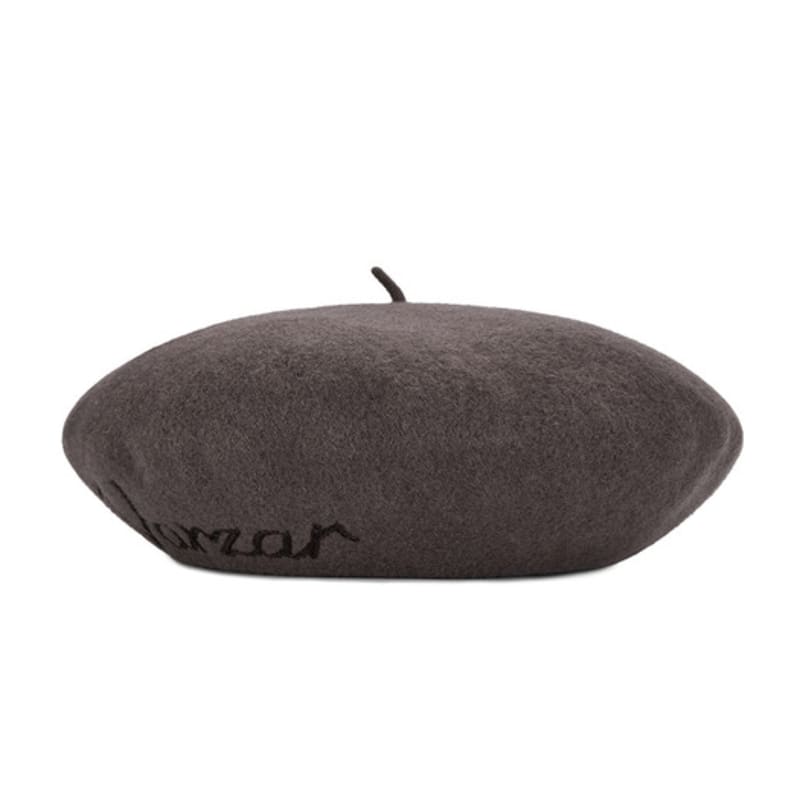 VARZAR Kursive Logo Wollmütze Kakao