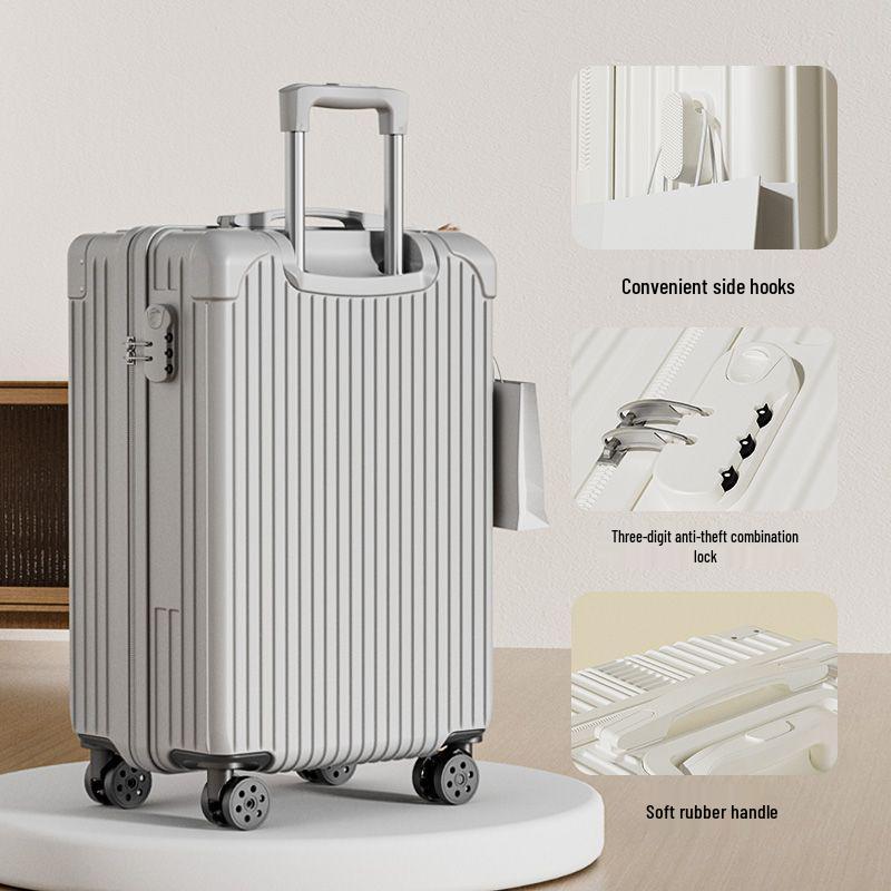 Large Capacity Retro Korean Style Travel Suitcase with Durable Universal Wheels - 2025 Edition