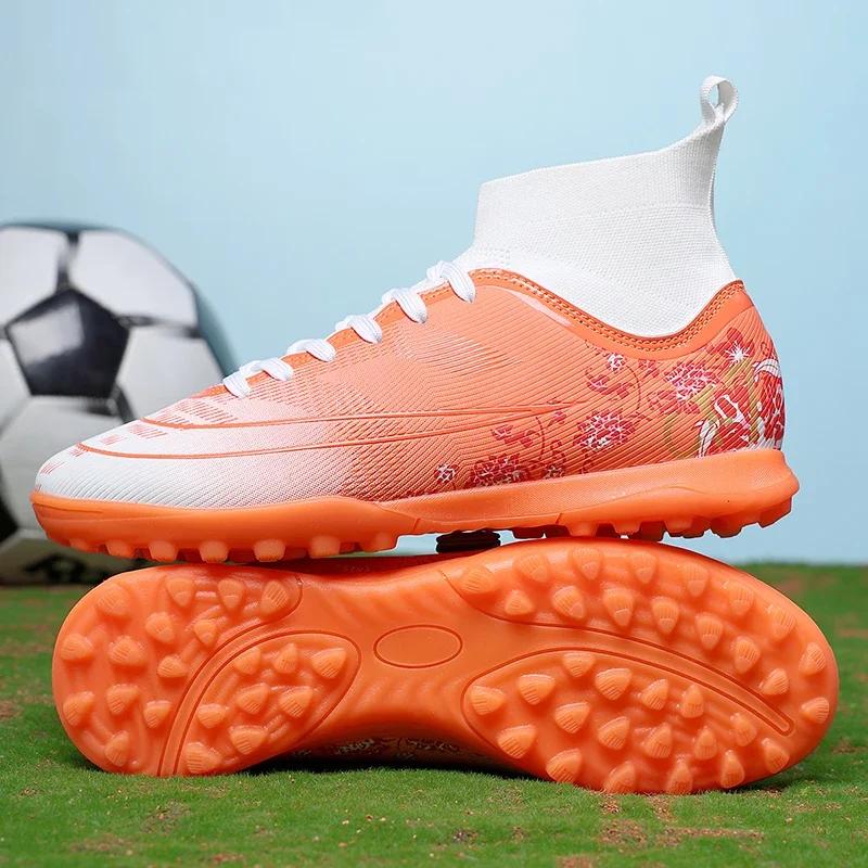 New Men Soccer Shoes for Professional Unisex Futsal High-Football Boots for Quality Match Ultralight Hot Sale Gentle Cleats TF/FG Trainers