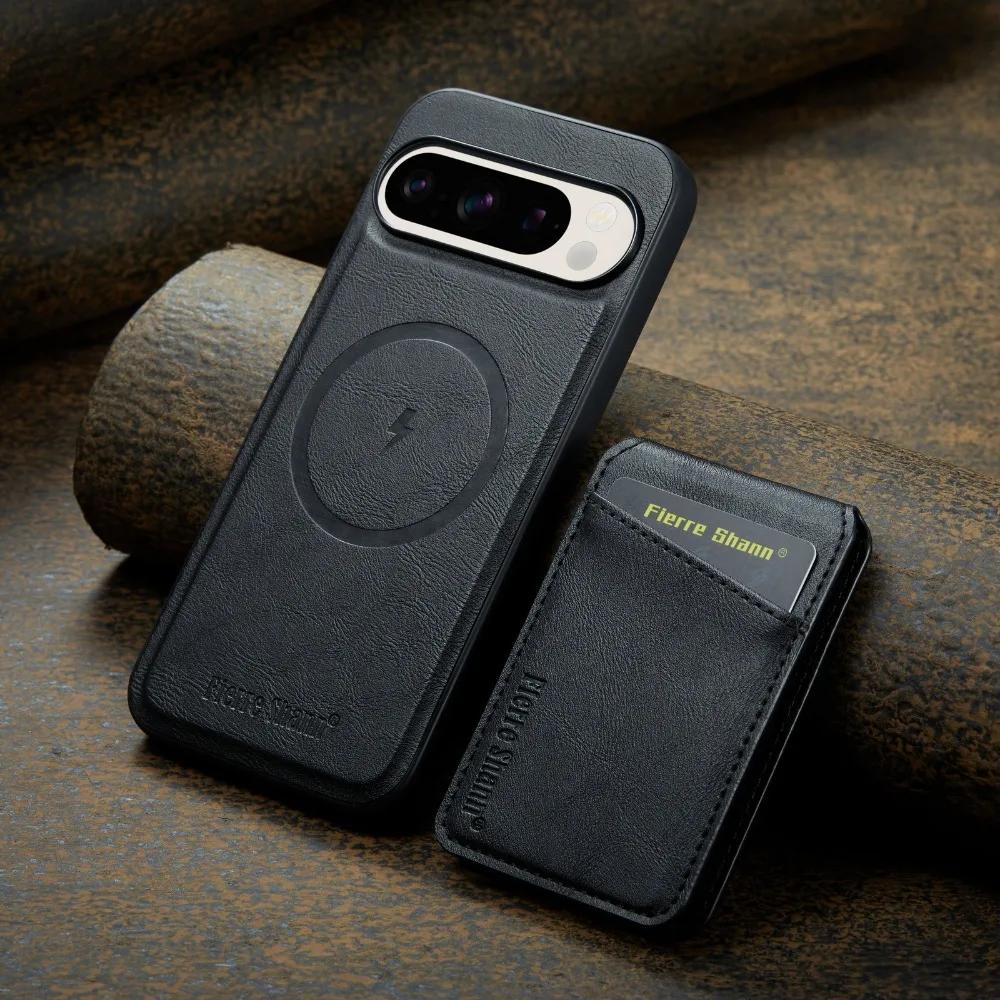 Portafoglio in Pelle 2 in 1 Staccabile per Google Pixel 9 8 7 9A 8A 7A XL Pro Custodia per Telefono Porta Carte per Copertura Magnetica Magsafe